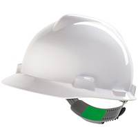MSA V-Gard Safety Helmet, White MSA V-Gard Safety Helmet, White