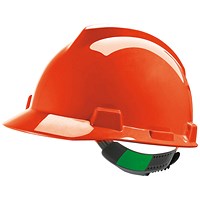 MSA V-Gard Safety Helmet, Orange MSA V-Gard Safety Helmet, Orange