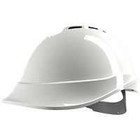 MSA V-Gard 200 Vented Safety Helmet, White MSA V-Gard 200 Vented Safety Helmet, White