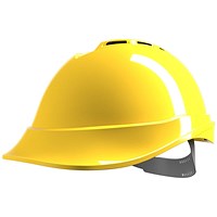 MSA V-Gard 200 Vented Safety Helmet, Yellow