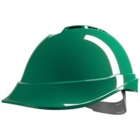 MSA V-Gard 200 Vented Safety Helmet, Green MSA V-Gard 200 Vented Safety Helmet, Green