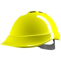 MSA V-Gard 200 Vented Safety Helmet, Hi Vis Yellow MSA V-Gard 200 Vented Safety Helmet, Hi Vis Yellow