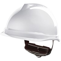 MSA V-Gard 520 Peakless Safety Helmet, White