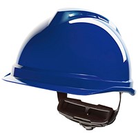 MSA V-Gard 520 Peakless Safety Helmet, Blue