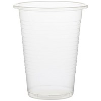MyCafe Single Cup Polypropylene 180ml Clear (Pack of 100)