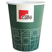 MyCafe Single Wall Non-Plastic Cups 250ml (Pack of 50)