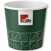 MyCafe Single Wall Non-Plastic Paper Hot Cups 114ml (Pack of 50)