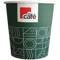 MyCafe Single Wall Non-Plastic Paper Cups 180ml (Pack of 50)