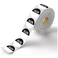 MyCafe Day of Week Food Rotation Label Sunday Pack of 3500 MYC10615