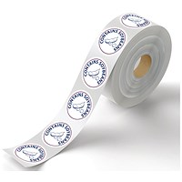 MyCafe Food Label Contains Soy Beans Removable Pack of 1000 MYC10621