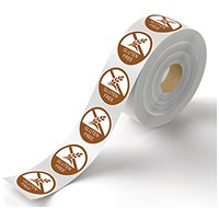 MyCafe Food Label Gluten Free 25mm Removable Pack of 1000 MYC10625