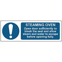 MyCafe Steaming Oven Sign 1.2mm PP 300x100