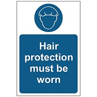 MyCafe Hair Protection Must Be Worn Sign 1.2 PP 200x300