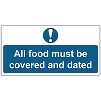 MyCafe All Food Covered and Dated Sign Vnl 100x200
