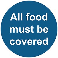 MyCafe All Food Covered Sign Self Adhesive Vnl 100x100