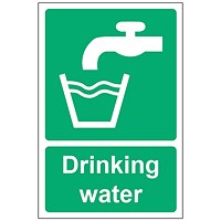 MyCafe Drinking Water Sign Self Adhesive Vnl 100x150