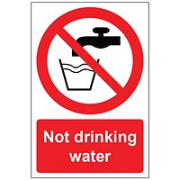 MyCafe Not Drinking Water Sign Self Adhesive Vnl 100x150