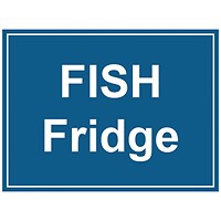 MyCafe Fish Fridge Sign Self Adhesive Vnl 150x200