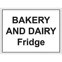 MyCafe Bakery and Dairy Fridge Sign Self Adhesive Vnl 150x200