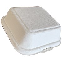 MyCafe Bagasse Burger Box 6x6 Inch Pack of 500