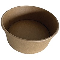 MyCafe Round PE Lined Kraft Bowl 750ml Pack of 300