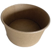 MyCafe Round PE Lined Kraft Bowl 1000ml Pack of 300