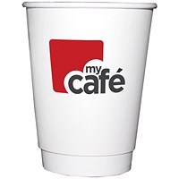 Mycafe 12oz Double Wall Hot Cups, Pack of 500
