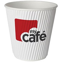 MyCafe 341ml Ripple Wall Hot Cups, Pack of 500