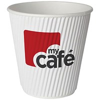 Mycafe 12oz Ripple Wall Hot Cups (Pack of 500)