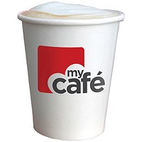 MyCafe 341ml Single Wall Hot Cups, Pack of 50