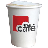 Mycafe 12oz Single Wall Hot Cups, Pack of 50