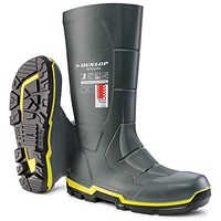 Dunlop Acifort Metguard Full Safety Wellington Boots, Grey, 8