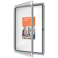 Nobo Premium Plus Magnetic Lockable Notice Board, 4xA4, W493xH667xD43mm