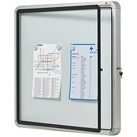 Nobo Premium Plus Outdoor Magnetic Lockable Notice Board, 6xA4, W708xH667xD43mm