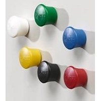 Nobo Magnetic Pin Assorted Colours 18mm Pack of 12