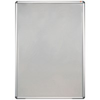 Nobo Moulded Aluminium Front-Opening Snap Frame, A1, Silver