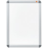 Nobo Moulded Aluminium Front-Opening Snap Frame, A3, Silver
