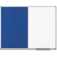 Nobo Classic Combination Board, Felt & Magnetic Drywipe, W1200xH900mm, Blue