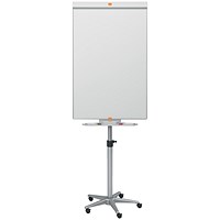 Nobo Classic Nano Clean Mobile Easel, Drywipe, Magnetic, Height-adjustable, W690xH1900mm