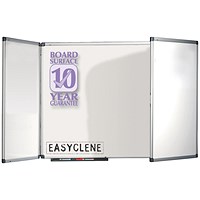 Nobo Confidential Drywipe Board System, Lockable, 3 Boards for 5 Surfaces, W1200xD900mm