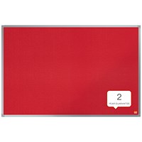 Nobo Essence Felt Notice Board, 900x600mm, Red