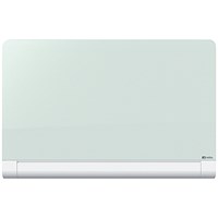 Nobo Impression Pro Glass Magnetic Whiteboard, Concealed Pen Tray, 1000x560mm, White Nobo Impression Pro Glass Magnetic Whiteboard, Concealed Pen Tray, 1000x560mm, White