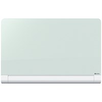 Nobo Impression Pro Glass Magnetic Whiteboard Concealed Pen Tray 1000x560mm White