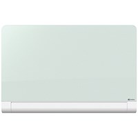 Nobo Impression Pro Glass Magnetic Whiteboard, Concealed Pen Tray, 1260x710mm, White