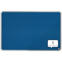 Nobo Premium Plus Felt Notice Board 600 x 450mm Blue