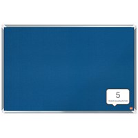 Nobo Premium Plus Felt Notice Board 1800 x 1200mm Blue