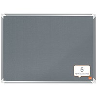 Nobo Premium Plus Felt Notice Board 1200 x 900mm Grey