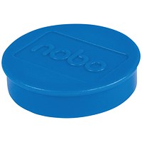 Nobo Whiteboard Magnets 38mm Blue (Pack of 10)