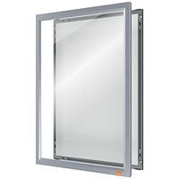Nobo A4 Poster Frame Anodised Clip Wall Mountable Silver