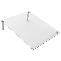 Nobo Transparent Acrylic Mini Slanted Desktop Whiteboard, Frameless, A4